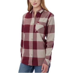 TenTree Kimberly flannel Womens Small Long-Sleeve Button Up Shirt Casual check